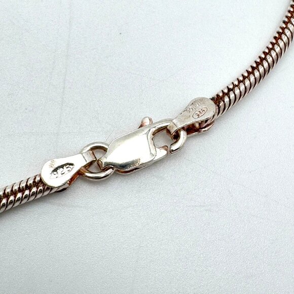 Silver Snake Chain Bracelet Milor 925 Sterling  7" Italy Lobster Clasp 6 g Vtg - Picture 3 of 7